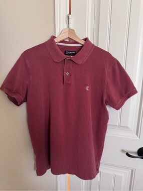 Country Road Men's Wine-Red Polo Shirt